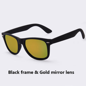 AOFLY Fashion Sunglasses Men Polarized Sunglasses Men Driving Mirrors Coating Points Black Frame Eyewear Male Sun Glasses UV400