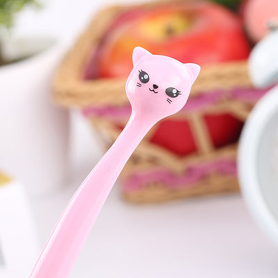 0.5mm Cute Kawaii Plastic Ink Gel Pen Cartoon Cat Pens For School Writing Office Supplies Korean Stationery Student 2102