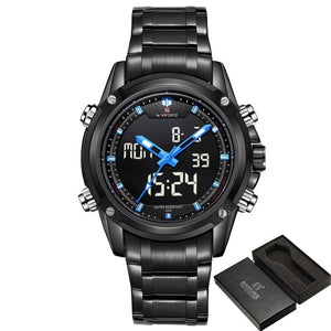 NAVIFORCE Luxury Brand Men Sports Army Military Watches Men's Quartz Analog LED Clock Male Waterproof Watch relogio masculino
