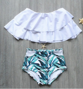 New High Waist Bikini Set Black  2XL Swimsuit Swimwear High Quality Material