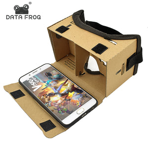 Virtual Reality Glasses Google Cardboard Glasses 3D Glasses VR Box Movies for iPhone 5 6 7 SmartPhones VR Headset For Xiaomi