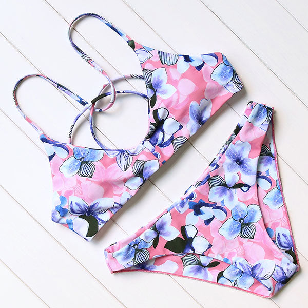 RUUHEE Bikini 2017 Hot Sexy Swimsuit Women Swimwear Bathing Suit Push Up Brazilian Bikini Set Printed Bandage Swimming Suits