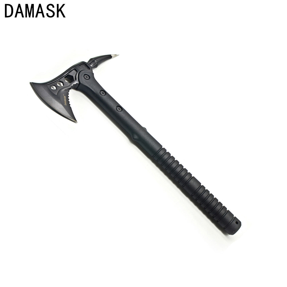 Damask Needle-Tailed Hatchet High Carbon Steel Axe Tactical Outdoor Hand Tools Camping Hunting Axe Self-defense Equipment Tools