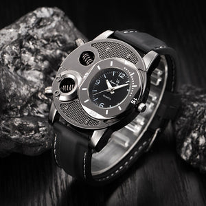 Fashion Men's Thin Silica Gel Students Sports Quartz Watch