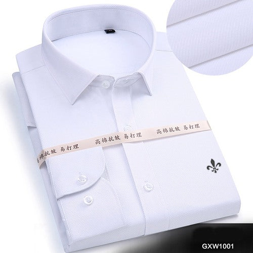 DUDALINA 2017 Men Casual Long Sleeved Solid shirt Slim Fit Male Social Business Dress Shirt Brand Men Clothing Soft Comfortable