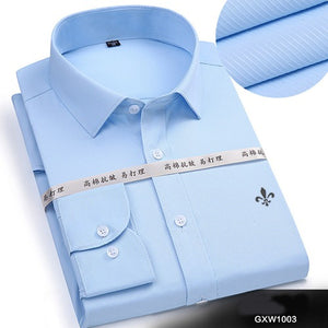 DUDALINA 2017 Men Casual Long Sleeved Solid shirt Slim Fit Male Social Business Dress Shirt Brand Men Clothing Soft Comfortable