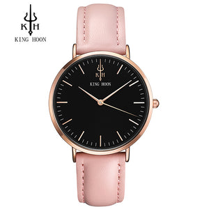 KING HOON Luxury Steel Mesh Women Watch Ladies Ultra Thin Stainless Steel Band Quartz Wristwatch Fashion Female Clock Relogio