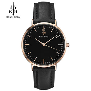 KING HOON Luxury Steel Mesh Women Watch Ladies Ultra Thin Stainless Steel Band Quartz Wristwatch Fashion Female Clock Relogio