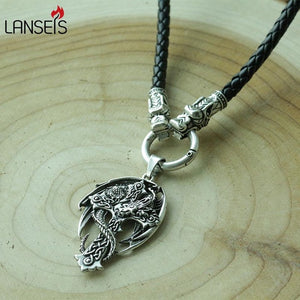 1pcs Fashion celt dragon pendant men cross necklace, dragon necklace, wing necklace, guardian cross, religious  cross jewelry