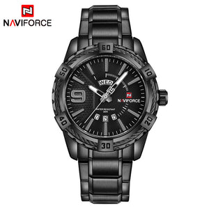 NAVIFORCE Fashion Casual Brand Waterproof Quartz Watch Men Military Stainless Steel Sports Watches Man Clock Relogio Masculino