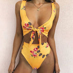 High Waist Swimsuit 2018 New Sexy Print Bikinis Women Swimwear Push Up Bathing Suit Swim Summer Beach Wear Brazilian Bikini Set