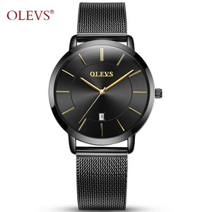 Genuine watch OLEVS Brand Luxury Women Watches Waterproof Business Rose Gold Stainless Steel Ladies Quartz Calendar Wrist watch