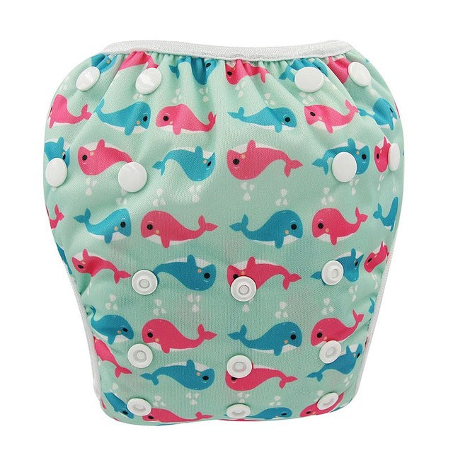 Baby Swim Diaper Waterproof Adjustable Cloth Diapers Pool Pant Ohbabyka Swimming Diaper Cover Reusable Washable Baby Nappies