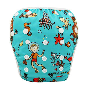 Baby Swim Diaper Waterproof Adjustable Cloth Diapers Pool Pant Ohbabyka Swimming Diaper Cover Reusable Washable Baby Nappies