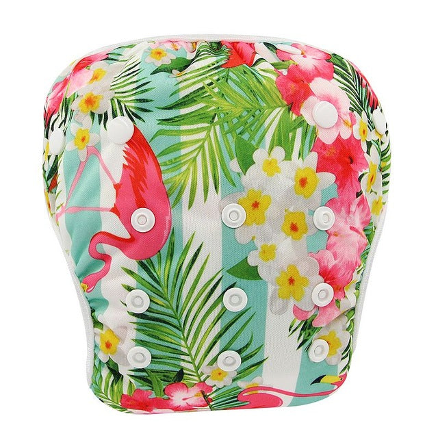 Baby Swim Diaper Waterproof Adjustable Cloth Diapers Pool Pant Ohbabyka Swimming Diaper Cover Reusable Washable Baby Nappies