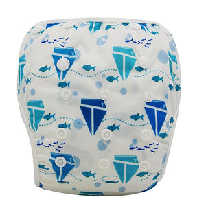 Baby Swim Diaper Waterproof Adjustable Cloth Diapers Pool Pant Ohbabyka Swimming Diaper Cover Reusable Washable Baby Nappies