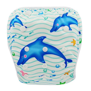 Baby Swim Diaper Waterproof Adjustable Cloth Diapers Pool Pant Ohbabyka Swimming Diaper Cover Reusable Washable Baby Nappies