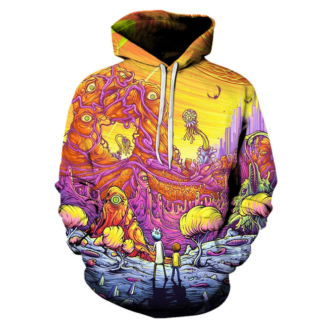 Rick And Morty Hoodies 3D Unisex Sweatshirt Men Brand Hoodie Comic Casual Tracksuit Fashion Hooded Pullover Drop Ship Streetwear