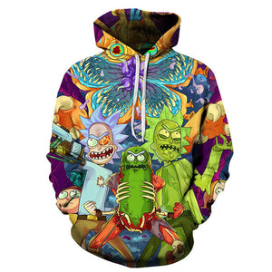 Rick And Morty Hoodies 3D Unisex Sweatshirt Men Brand Hoodie Comic Casual Tracksuit Fashion Hooded Pullover Drop Ship Streetwear
