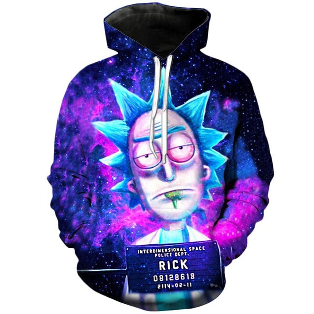 Rick And Morty Hoodies 3D Unisex Sweatshirt Men Brand Hoodie Comic Casual Tracksuit Fashion Hooded Pullover Drop Ship Streetwear