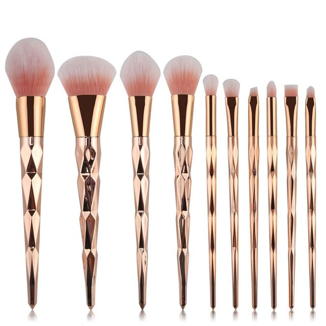 Pro Colorful Soft Makeup Brushes Set Foundation Powder Blush Eye Shadow Coutour Blending Make Up Brush Beauty Cosmetic Tool Kit