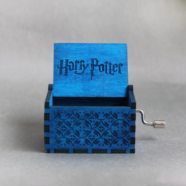 Antique Carved Music Box game of thrones harry potter Star Wars Wooden Hand Crank Theme