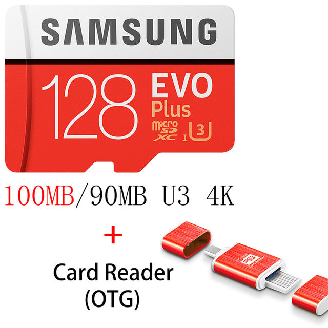 SAMSUNG Micro SD Card 128GB 64gb 32gb 256gb 100Mb/s Microsd Memory Card Flash TF Card for Phone with Mini Class10 free shipping