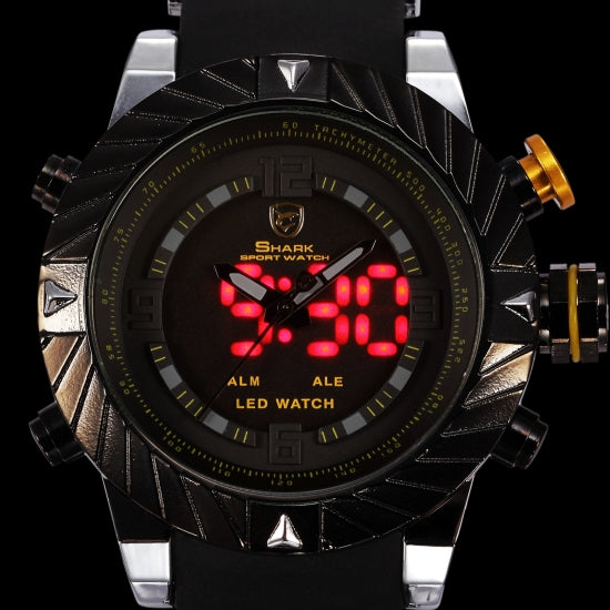 Luxury Goblin Shark Sport Watch Mens Outdoor Fashion Digital LED Multifunction Waterproof Wrist Watches Relogio Masculino /SH168