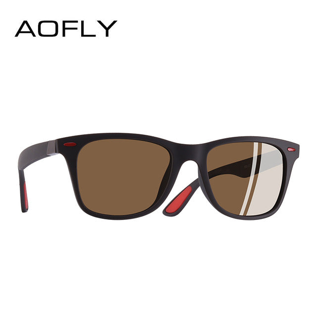 AOFLY BRAND DESIGN New 2018 Classic Polarized Sunglasses Men Driving TR90 Frame Sun Glasses Male Goggles UV400 Gafas AF8083