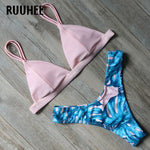 RUUHEE Newest Bikini Swimwear Women Swimsuit Bathing Suit Brazilian Bikini Set 2018 Vintage Printed Padded Beachwear Swimsuit