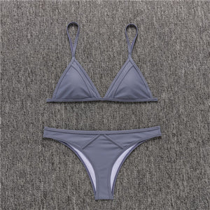 Swimwear Women Sexy Micro Bikinis Set Leaf Triangle Bathing Suit Brazilian Bikini Thong Swimsuit Maillot De Bain Femme 2018