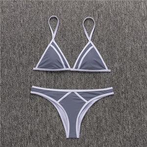 Swimwear Women Sexy Micro Bikinis Set Leaf Triangle Bathing Suit Brazilian Bikini Thong Swimsuit Maillot De Bain Femme 2018