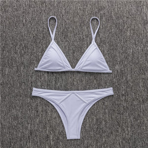 Swimwear Women Sexy Micro Bikinis Set Leaf Triangle Bathing Suit Brazilian Bikini Thong Swimsuit Maillot De Bain Femme 2018