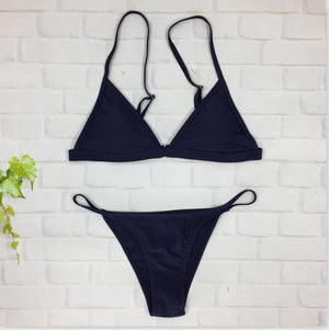 Swimwear Women Sexy Micro Bikinis Set Leaf Triangle Bathing Suit Brazilian Bikini Thong Swimsuit Maillot De Bain Femme 2018