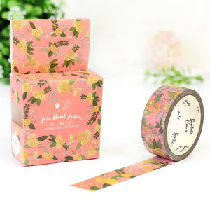 15mm X 7m Cute Lotkawaii Flower food animals  Decorative Washi Tape DIY Scrapbooking Masking Tape School Office Supply