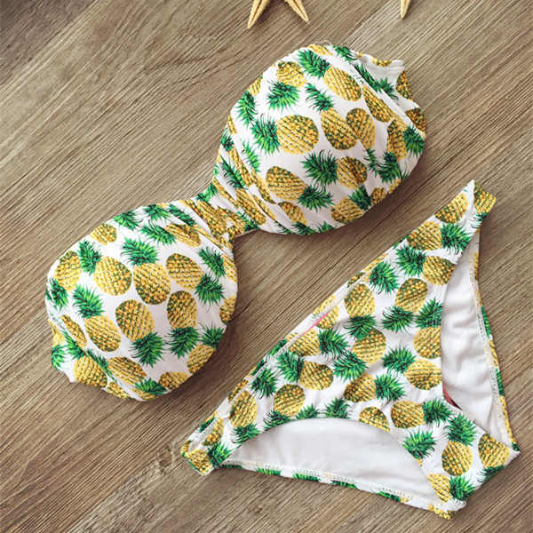 New bandage beach strapless swimwear bikinis 2018 women swimsuit sexy bikini brazilian set biquini bathing suits 485