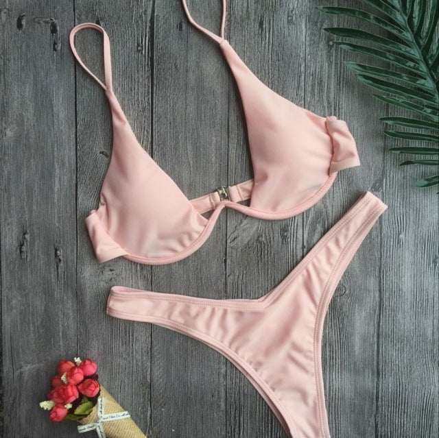 New bandage beach strapless swimwear bikinis 2018 women swimsuit sexy bikini brazilian set biquini bathing suits 485