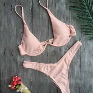 New bandage beach strapless swimwear bikinis 2018 women swimsuit sexy bikini brazilian set biquini bathing suits 485