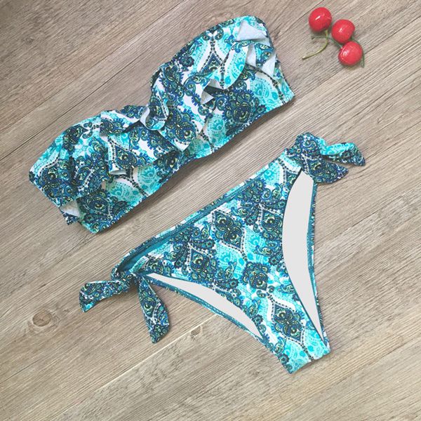 New bandage beach strapless swimwear bikinis 2018 women swimsuit sexy bikini brazilian set biquini bathing suits 485
