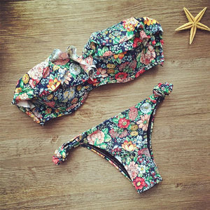 New bandage beach strapless swimwear bikinis 2018 women swimsuit sexy bikini brazilian set biquini bathing suits 485