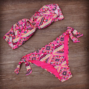 New bandage beach strapless swimwear bikinis 2018 women swimsuit sexy bikini brazilian set biquini bathing suits 485