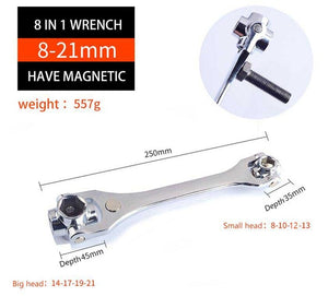 Multifunctional sleeve wrench Multiple interface wrench Universal rotation Car repair necessary Magnetic high quality Handle