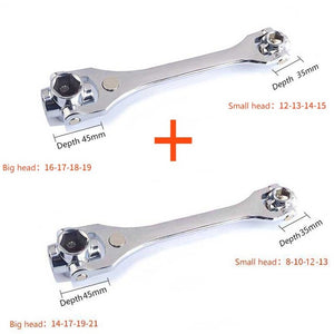 Multifunctional sleeve wrench Multiple interface wrench Universal rotation Car repair necessary Magnetic high quality Handle