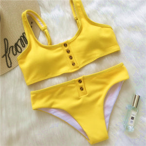 Kmnovo White Bikini Sexy Swimsuit Halter Swimwear Women Bathing Suit White Bikini Set Girl Cute Beach Wear Dropshipping Monokini