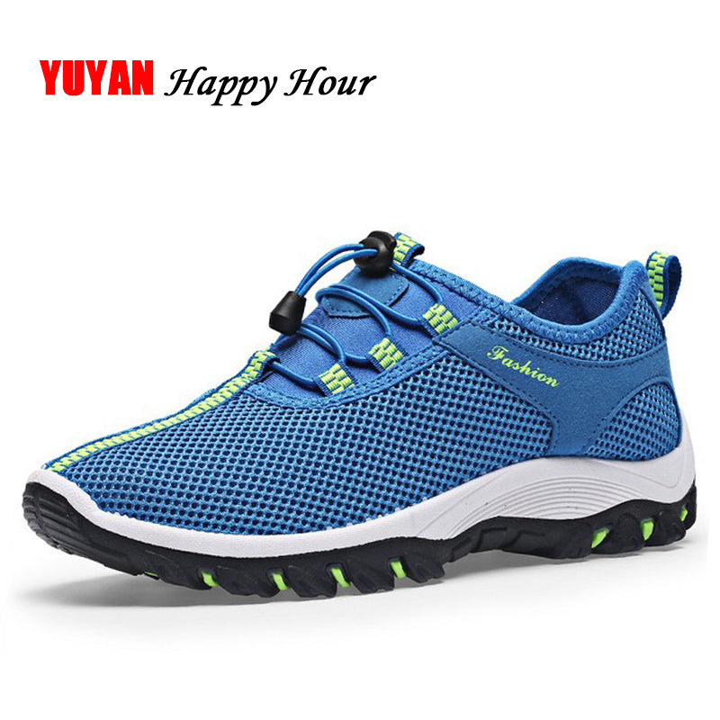 New 2018 Spring Summer Mesh Shoes Men Fashion Sneakers Thick Outsole Non-slip Brand Footwear Men's Casual Shoes K146