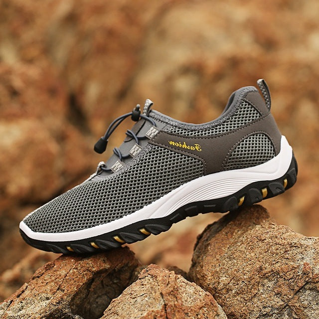 New 2018 Spring Summer Mesh Shoes Men Fashion Sneakers Thick Outsole Non-slip Brand Footwear Men's Casual Shoes K146