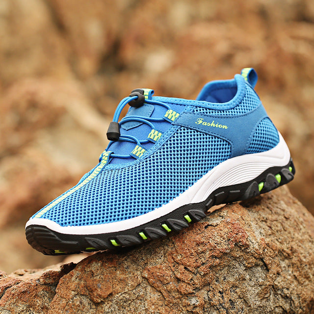 New 2018 Spring Summer Mesh Shoes Men Fashion Sneakers Thick Outsole Non-slip Brand Footwear Men's Casual Shoes K146