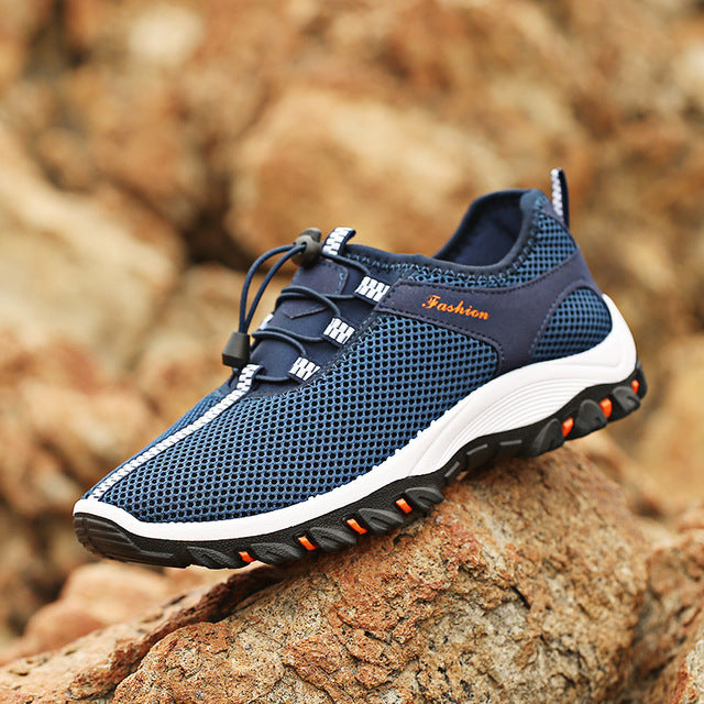 New 2018 Spring Summer Mesh Shoes Men Fashion Sneakers Thick Outsole Non-slip Brand Footwear Men's Casual Shoes K146