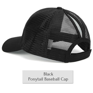 Drop Shipping CC Glitter Ponytail Baseball Cap Women Messy Bun Baseball Cap Girls Snapback Caps Summer Sports Mesh Hats