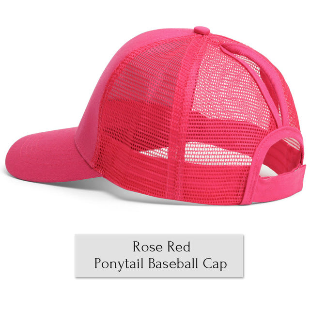 Drop Shipping CC Glitter Ponytail Baseball Cap Women Messy Bun Baseball Cap Girls Snapback Caps Summer Sports Mesh Hats